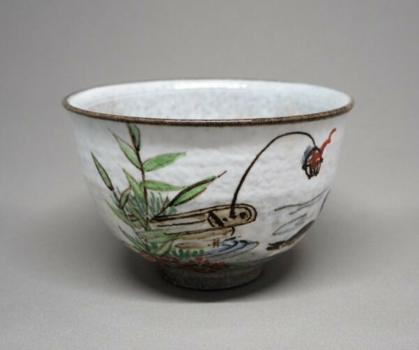 吉峯窯 浅見与し三 作 暦手茶碗 共箱 茶道具 抹茶碗 吉峯窯 浅見与し三 作 暦手茶碗 共箱 茶道具 抹茶碗 京