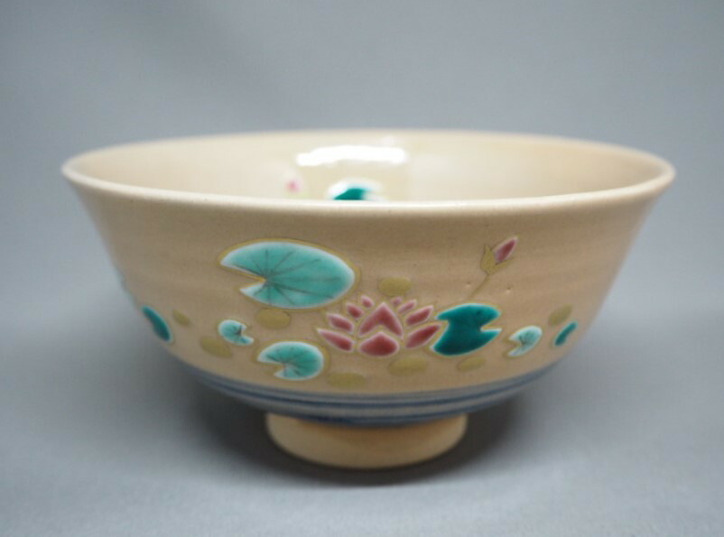 楽天市場】金襴手六瓢絵 茶碗 林淡幽 : 京都 茶道具 出野祐
