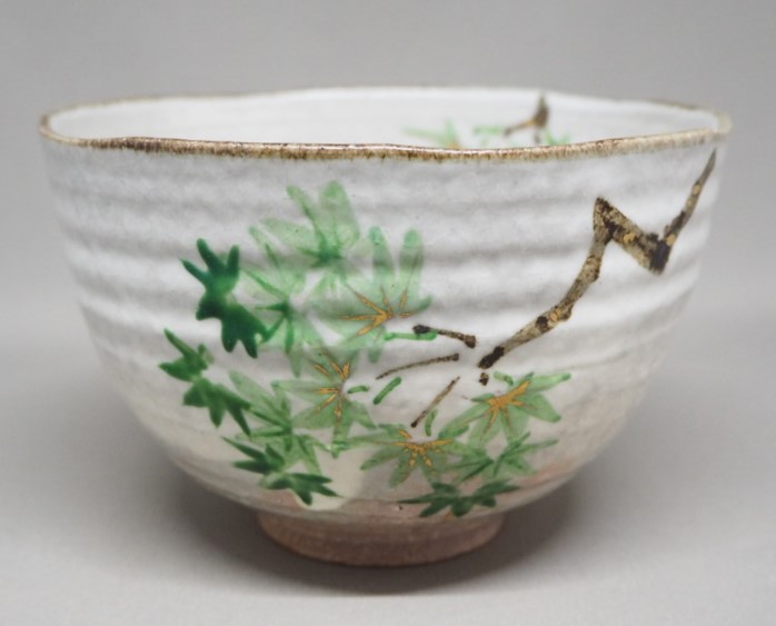 青楓絵 茶碗 五代 浅見与し三