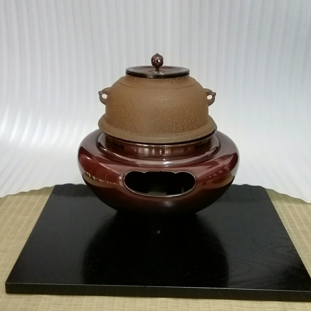 楽天市場】【風炉用のお稽古に】菊地政光 麻生雄芳 合作 唐銅