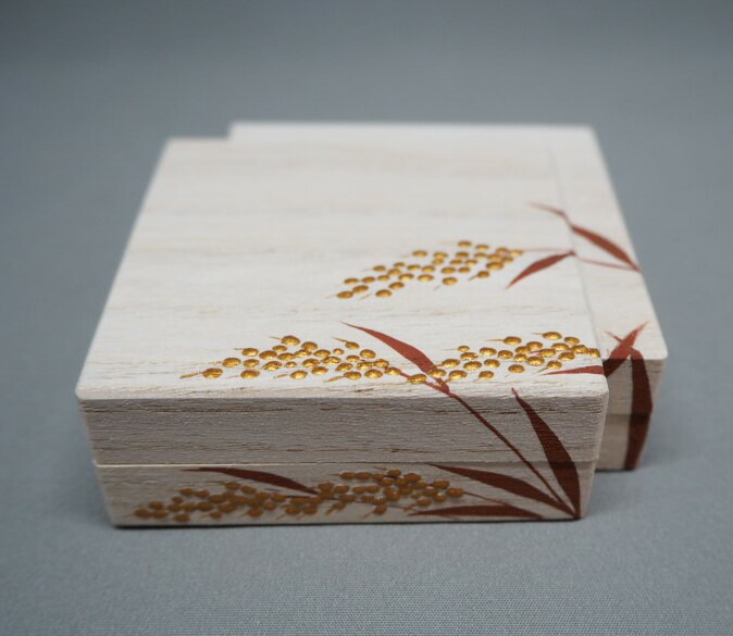 茶道 道具 桐色紙重香合 Amazon.co.jp: 楠廸庵稲穂に雀 桐 色紙重香合 辻秀甫作 茶道具