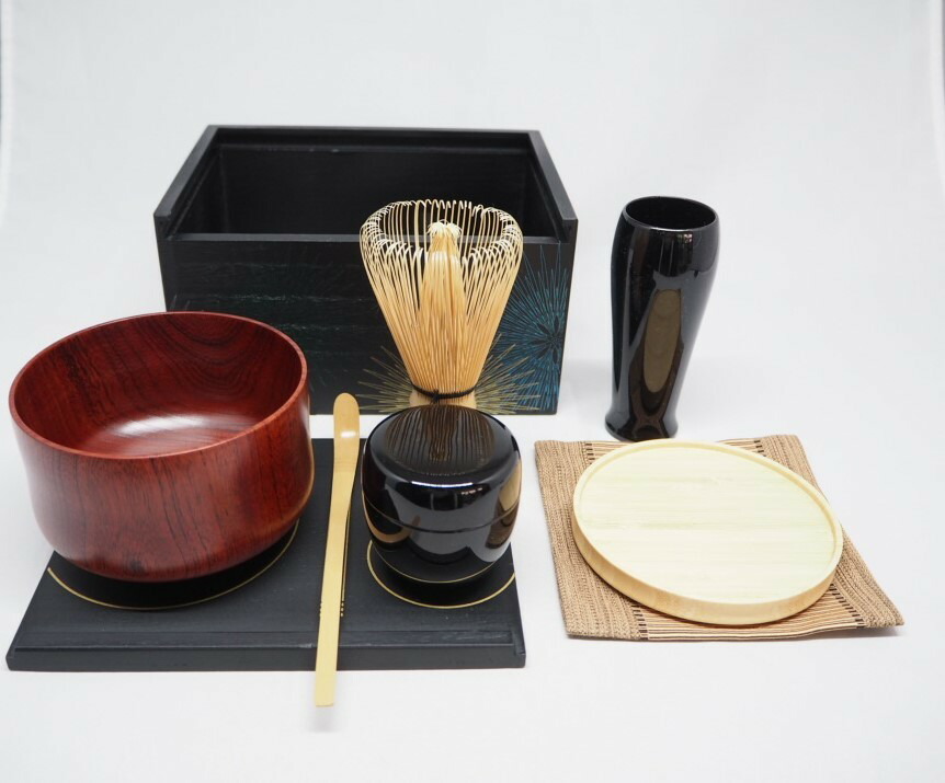 楽天市場】【茶道具/茶箱】 茶箱セット 木製 茶箱 溜塗 掛子付き