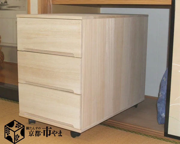 楽天市場】桐衣装ケース 桐箱 2段 キャスター付き 94100 浅型 二段