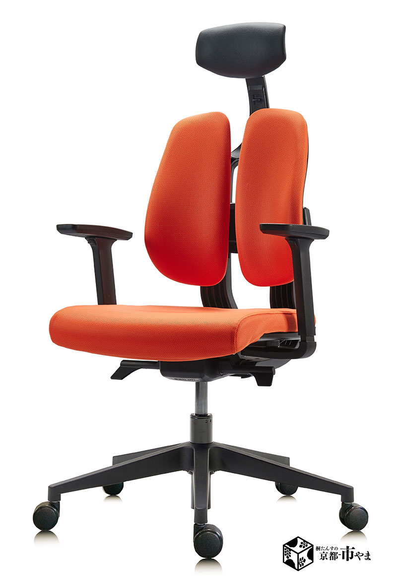 DUOREST デュオレスト D100F オレンジ 多機能 オフィスチェア【組立品】【代引き不可】 D100 【家具】【京都－市やま家具】 【RCP】