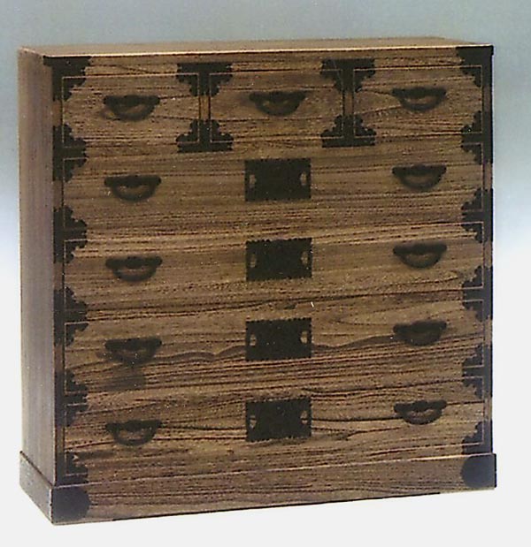 楽天市場】桐たんす 桐たんす 焼桐調うづくり牡丹ハイチェスト 桐