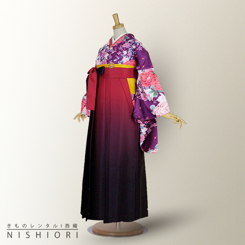 楽天市場】【レンタル】二尺袖 着物 袴 フルセット 【貸衣装 卒業式