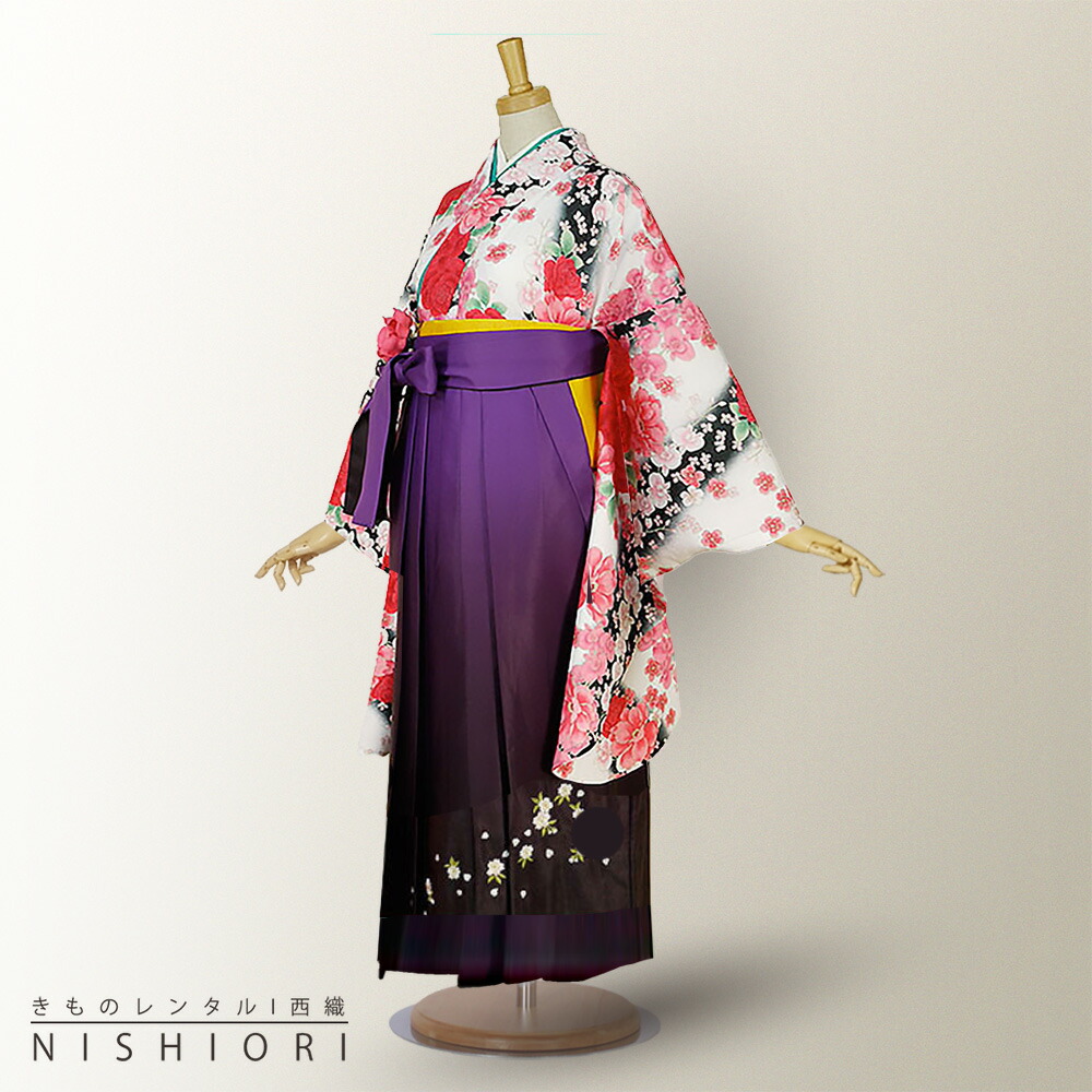 楽天市場】【レンタル】絵羽柄 二尺袖 ブランド着物 袴 フルセット