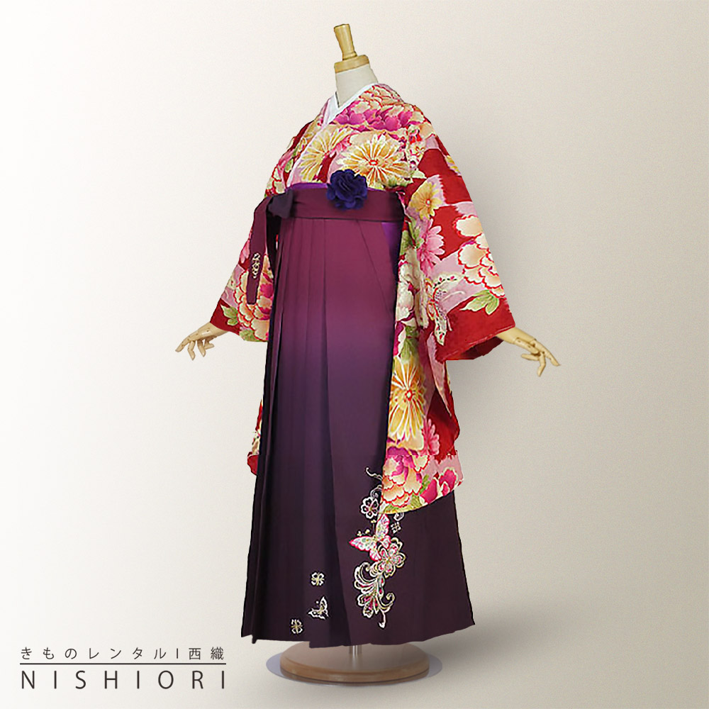 楽天市場】【レンタル】二尺袖 着物 袴 フルセット 【貸衣装 卒業式