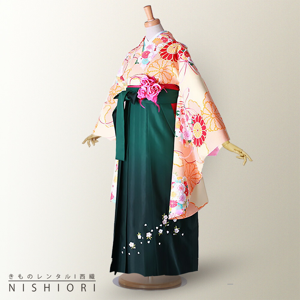 楽天市場】【レンタル】二尺袖 着物 袴 フルセット 【貸衣装 卒業式