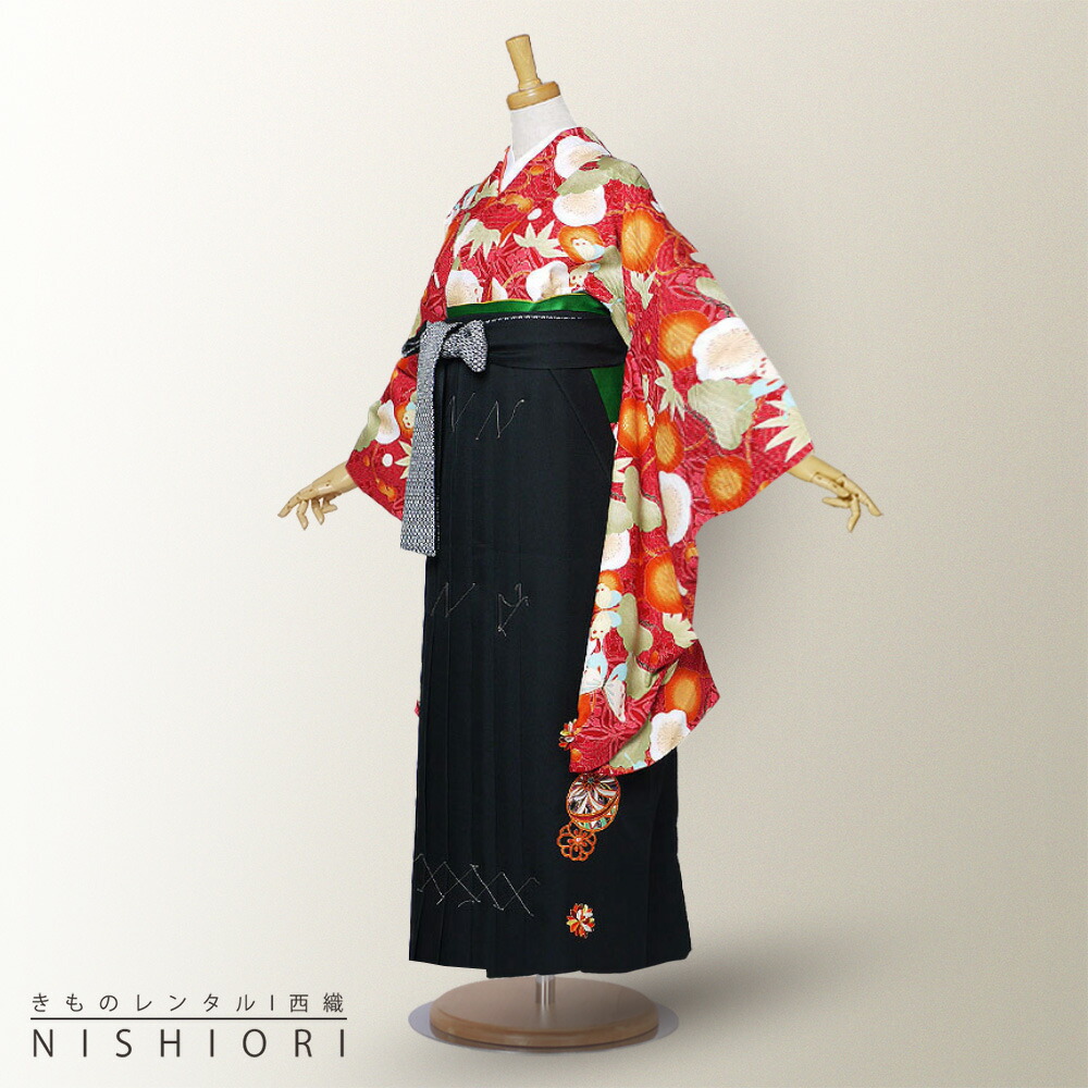 細身サイズ　振袖フルセット➕袴 H121 ｜ふりそでMODE『袴』ネットレンタル