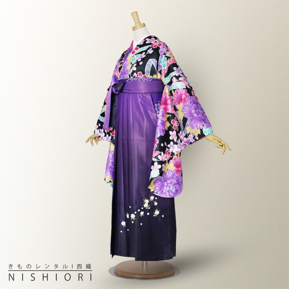 楽天市場】【レンタル】二尺袖 着物 袴 フルセット 【貸衣装 卒業式