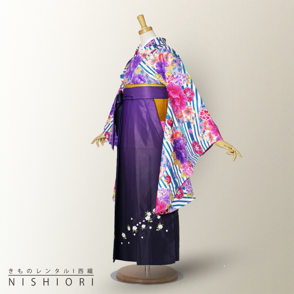 二尺袖 着物 袴 フルセット レンタル 【貸衣装 卒業式 大学生】 古典 レトロ【袴 Mサイズ】【ジュニア袴(小学生)対応可】黒系 楽天市場】【レンタル】二尺袖 着物 袴 フルセット 【貸衣装 卒業式