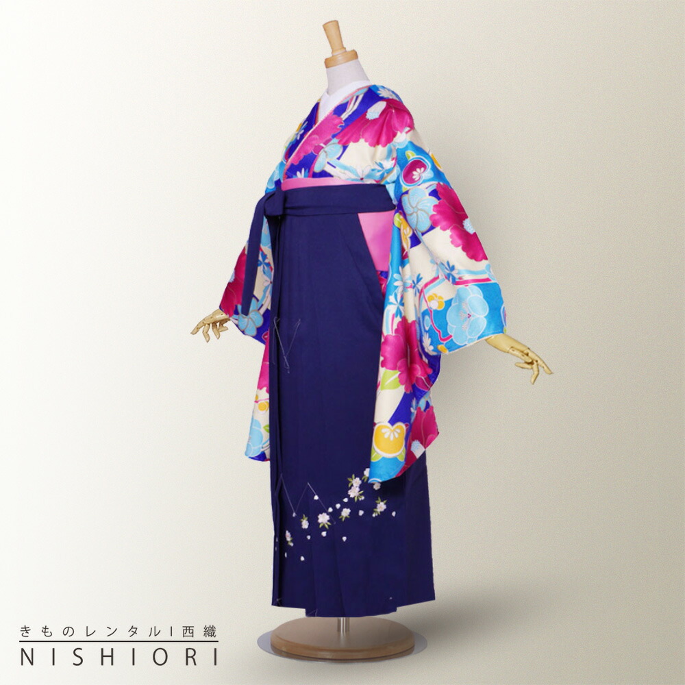 楽天市場】【レンタル】絵羽柄 二尺袖 ブランド着物 袴 フルセット