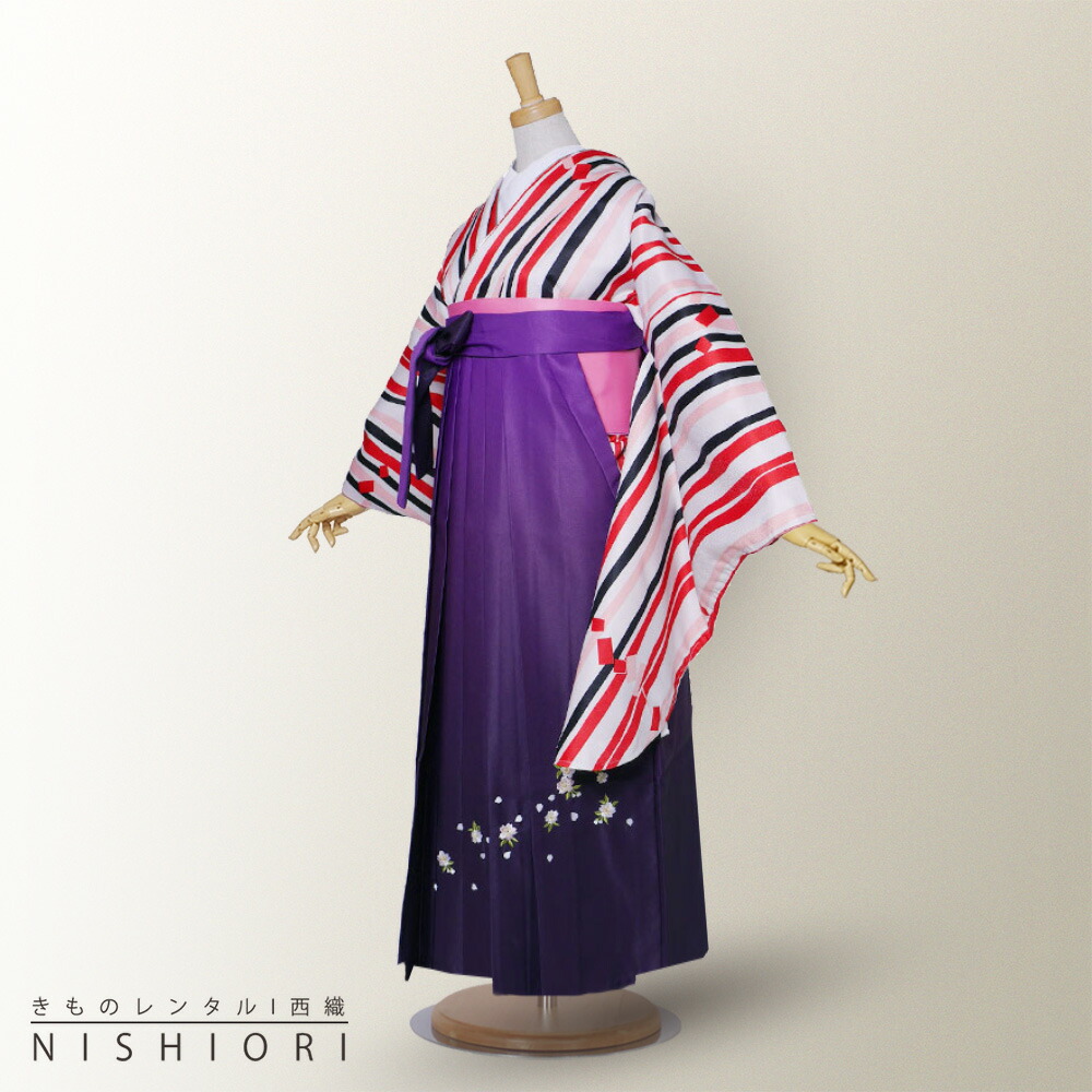楽天市場】【レンタル】二尺袖 着物 と 刺繍袴 フルセット 【貸衣装