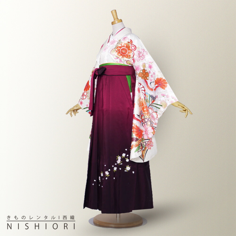 楽天市場】【レンタル】絵羽柄 二尺袖 ブランド着物 袴 フルセット