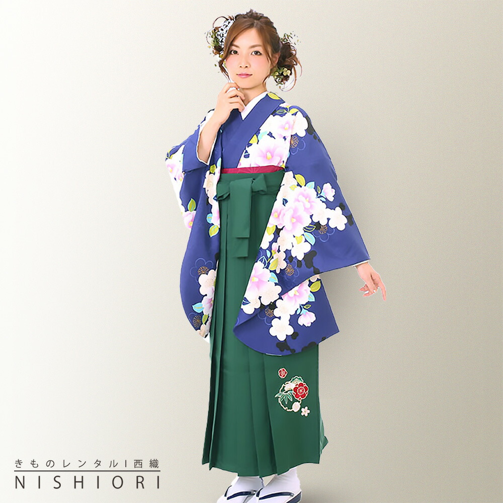 楽天市場】【レンタル】絵羽柄 二尺袖 ブランド着物 袴 フルセット