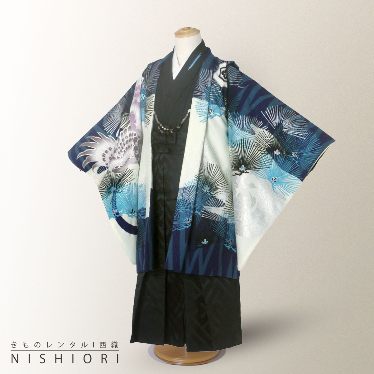 【お買い物マラソン 30%OFFクーポン配布中!】【レンタル】 卒園 七五三 【かんたん着付け】瀬戸大也×JAPAN STYLE 羽織袴 五歳 男児 着物 アンサンブル セット フルセット【5歳 貸衣装 子供 男の子 着物セット】お正月 卒業式【往復送料無料】 新品足袋プレゼント