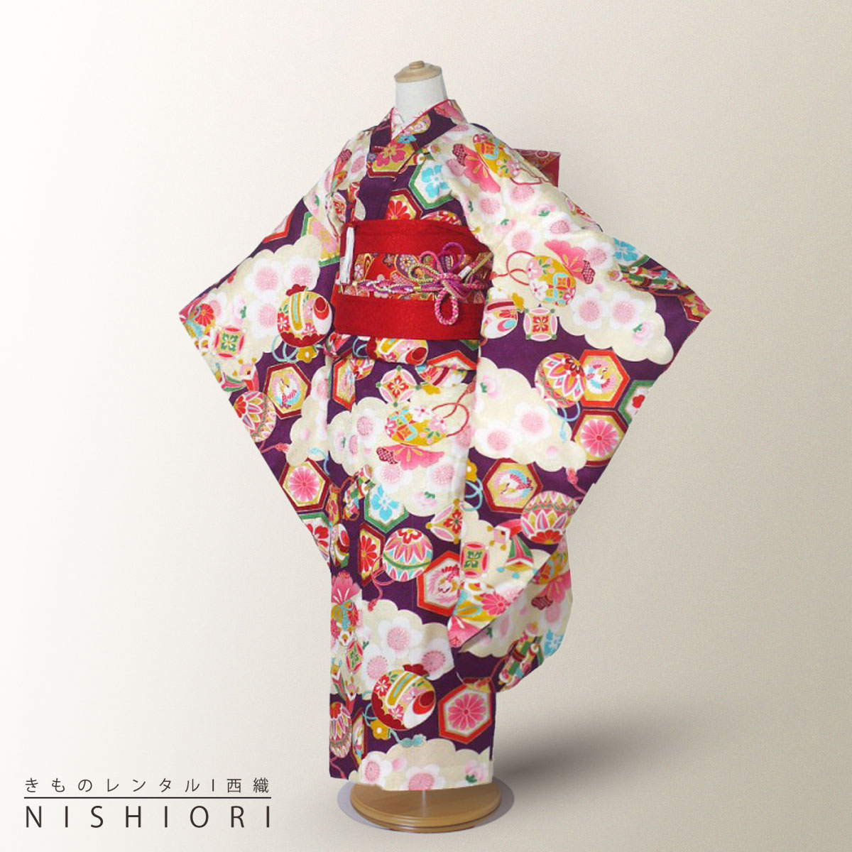 七五三　シルクの着物　一式セット 楽天市場】[高級 絹素材] 七五三 3歳 着物 被布セット 女の子