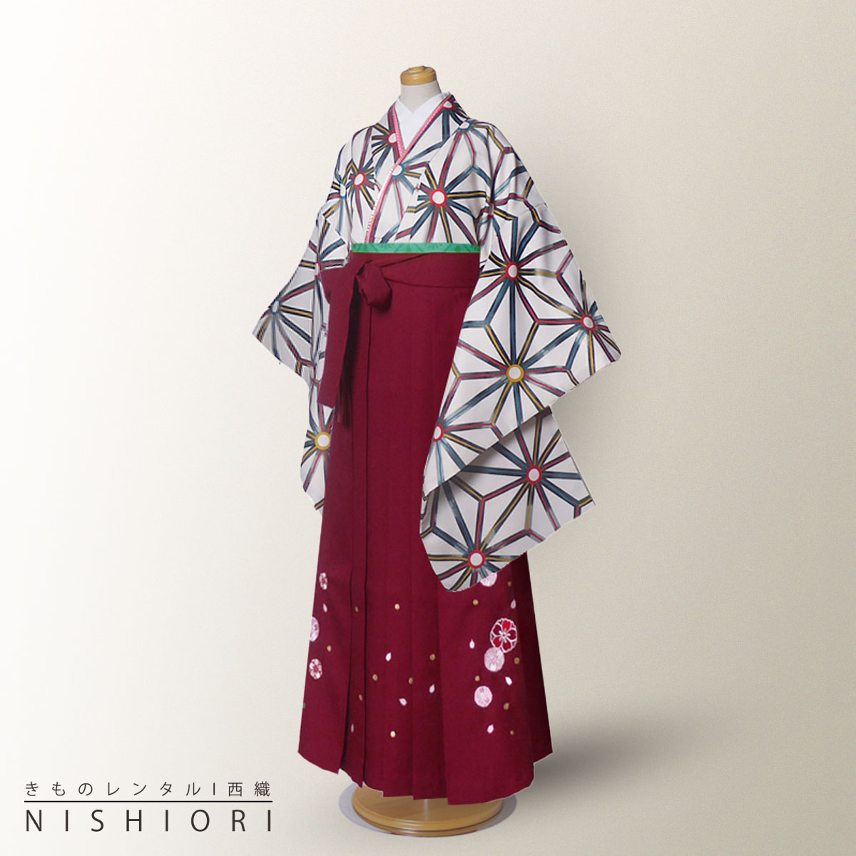 楽天市場】【レンタル】ジュニアサイズ 二尺袖 着物 袴 フルセット