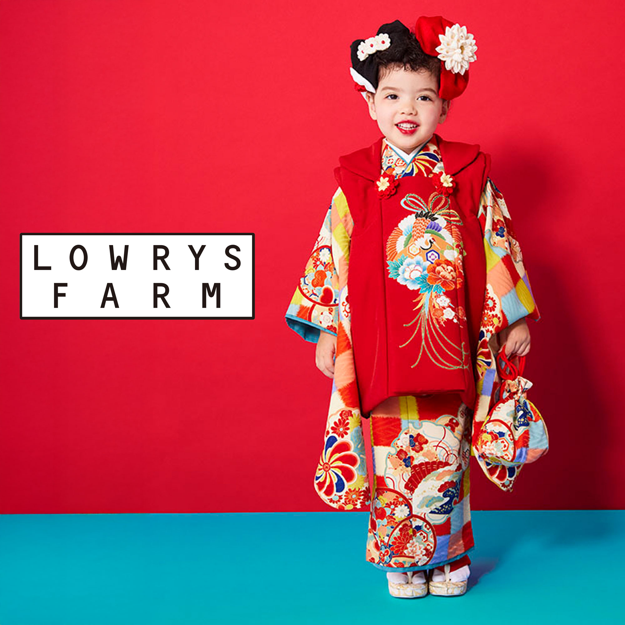 楽天市場】【レンタル】LOWRYS FARM 七五三 女の子 3歳 着物 被布 753