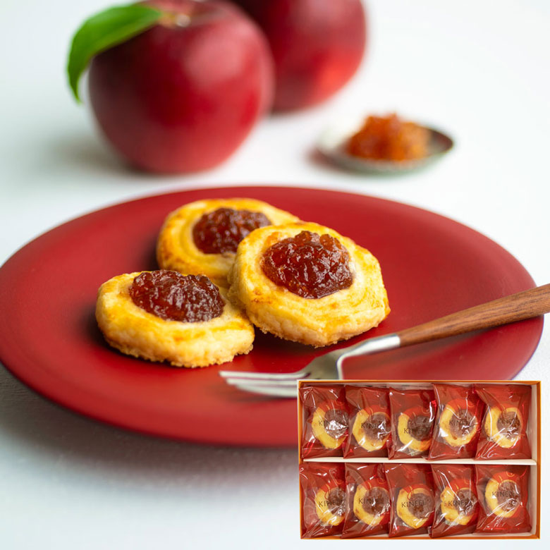 楽天市場 Kineel キニール りんごパイ 5個入 京都 洋菓子 林檎 スイーツ お祝い 内祝い 引菓子 出産祝い 就職祝い ギフト 手土産 かわいい 贈り物 プレゼント 焼き菓子 抹茶 お歳暮 鼓月 Kineel 楽天市場店