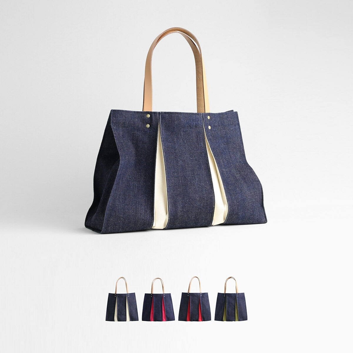 KOSHO ougi denim トートバッグ WH 3色 レディース メンズ 軽さ A4相応う