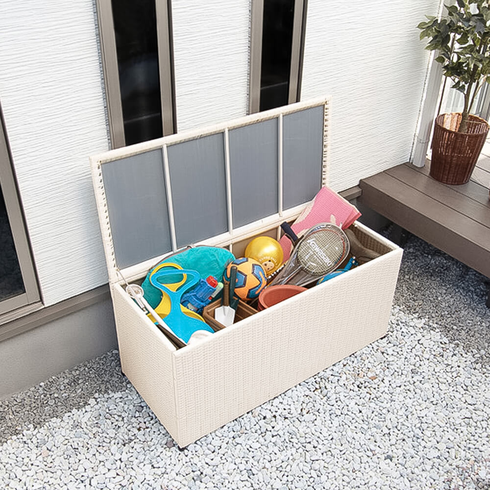 ラセット ラタン調収納庫 収納庫 キャスター付き ストッカー 屋外収納 ガーデンラック 屋外用収納 ガーデニングラック 物置 ベランダ ガーデニング ラタン 屋外 おもちゃ箱 キャンプ ゴミ ナチュラル シンプル 北欧 レトロ 西海岸 ミッ Markus Boxengasse De