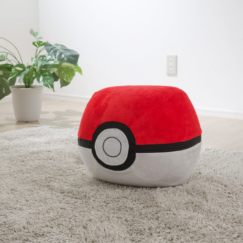 ポケモン モンスターボールオットマン ポケモン 変わり種どんぶり鉢 オットマン ビーズ座布団 洗える押しかぶせる 室内装飾雑貨 寝椅子用フットレスト 文字記号調度品 キッズ調度品 子供部屋室内装飾 取り組みグッズ リ