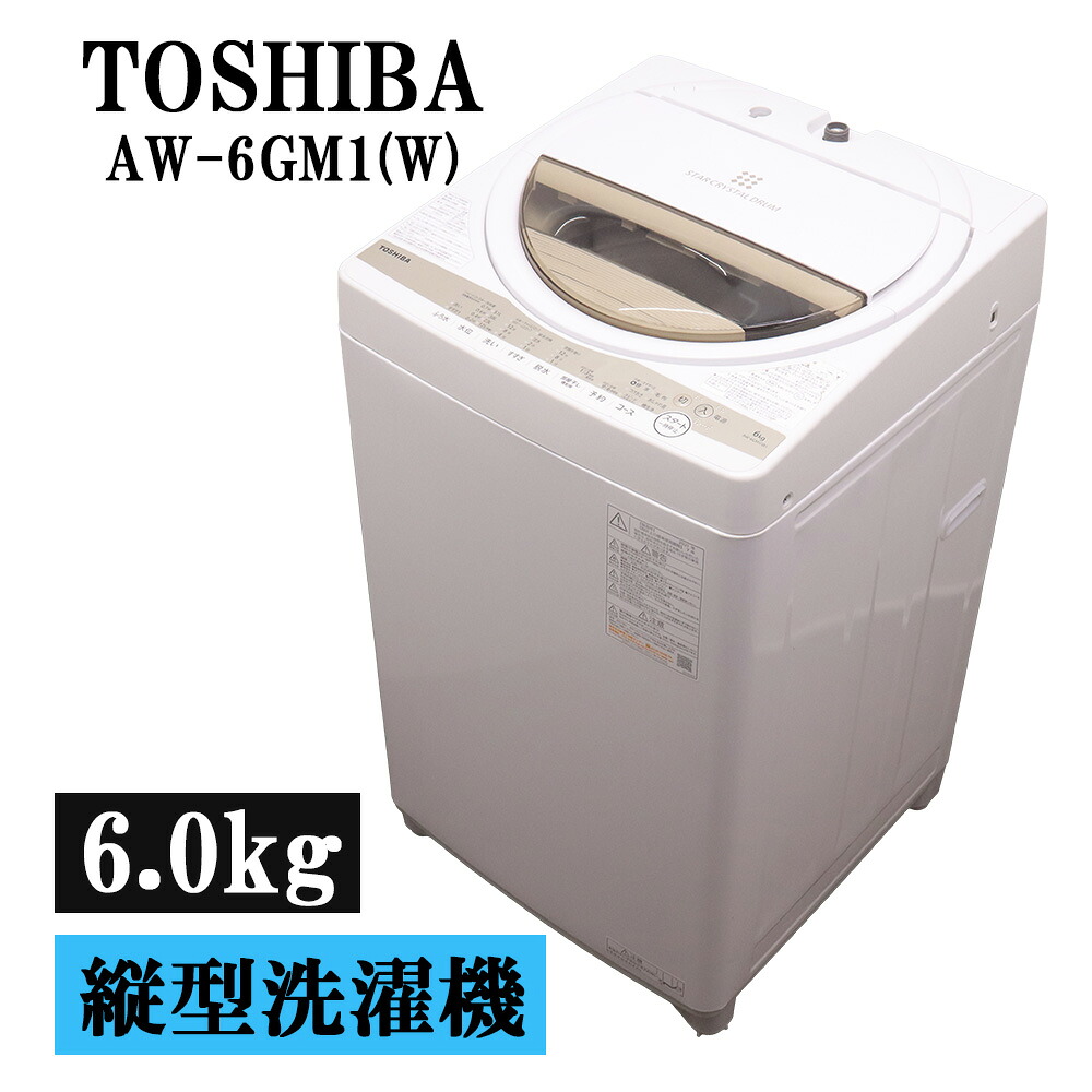 新生きて行く勇気付ける 中古 洗い濯ぎ機 東芝 一人暮らし 6.0kg パウダーコンパクト 取っておく役立つこと ステンレス鋼槽 風かわき切る 貨物輸送込み 現品極限点 2021年式 AW-6GM1-W SB06-019