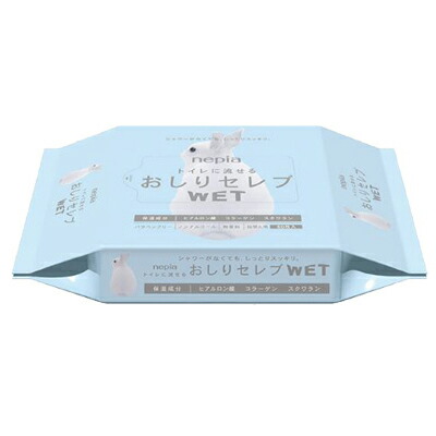 【ポイント3倍 4/4 20時から】 おしりセレブ ウェットタイプトイレットペーパー 詰替え60枚入×32パック まとめ買い 送料無料 01829