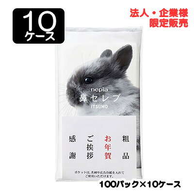 【尖んがり3倍 6/4 20時から】【法人・会社組織押さえる売りわたす】●ネピア 鼻セレブITSUMO+PLUS 48W 96枚 (48組) × 100容器に並べる × 10容れもの 貨物輸送無料 75824