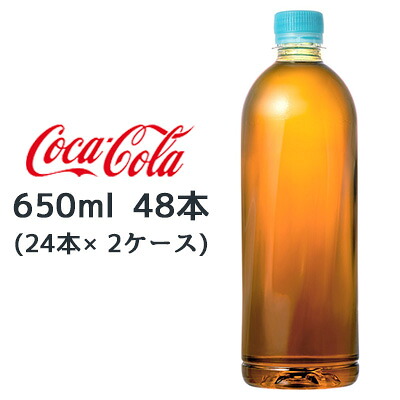 【ポイント3倍 4/4 20時から】 ● コカ・コーラ やかん の 麦茶 from 爽健美茶 PET 650ml ラベルレス 48本 (24本×2ケース) カフェインゼロ ミネラル 六条大麦 送料無料 47650