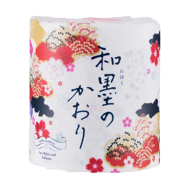 【ポイント3倍 4/4 20時から】 ●四国特紙 和墨のかおり トイレットペーパー ダブル 32ｍ 1ロール×30個 送料無料 00698