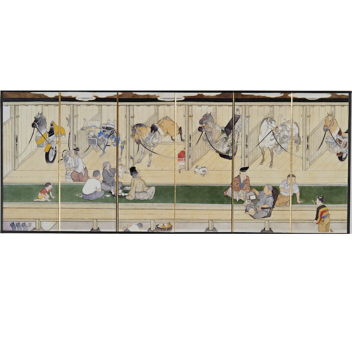楽天市場】縮小屏風 山口晃〈最後の晩餐〉 アートグッズ アート