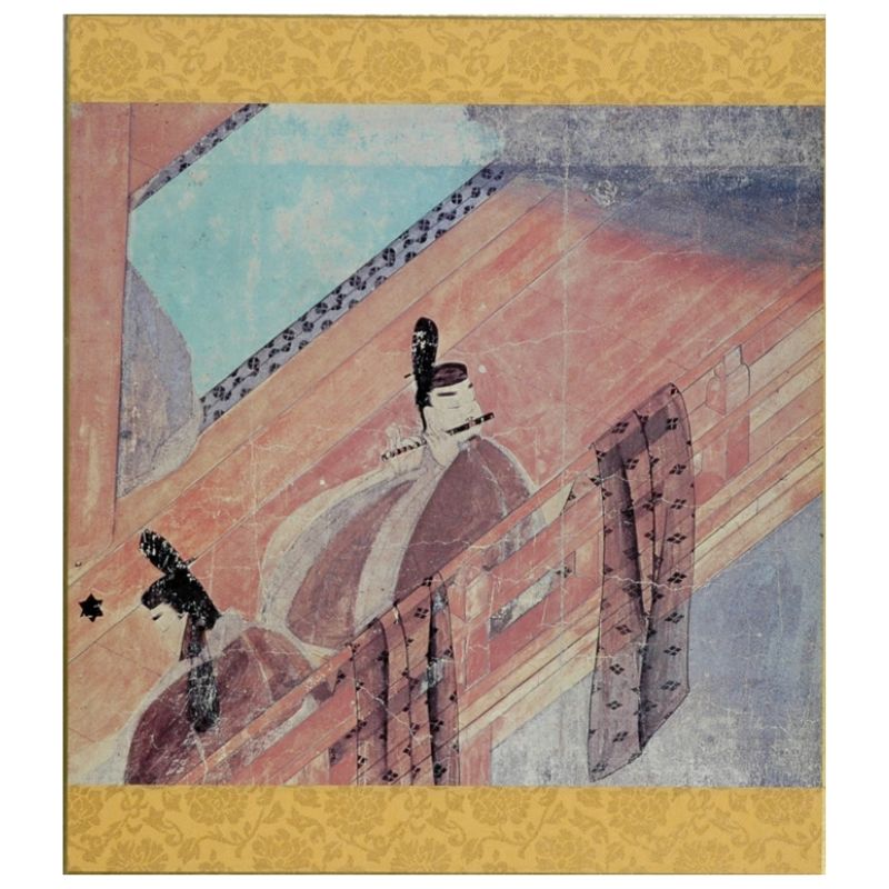 楽天市場】色紙 〈国宝 源氏物語絵巻 御法〉 : 京都便利堂 楽天