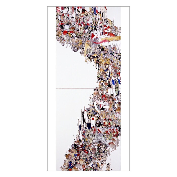 楽天市場】縮小屏風 山口晃〈最後の晩餐〉 アートグッズ アート日本画