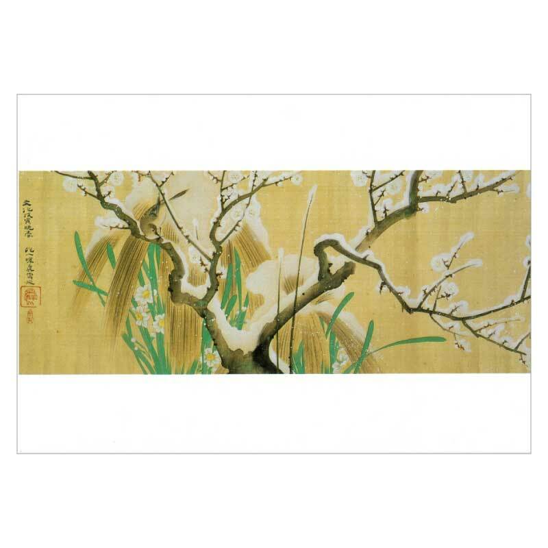 楽天市場】色紙 〈四季花鳥図巻（冬）〉 酒井抱一筆 : 京都便利堂 楽天