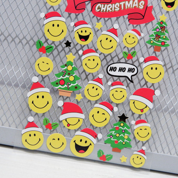 楽天市場 Smiley Face スマイリー フェイス クリスマス ステッカー シール ハーベイ ボール Xmas 京都文具屋