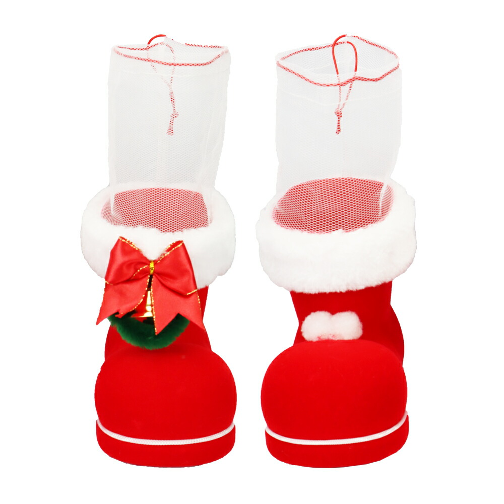 楽天市場】サンタフェルトソックス【カラー：緑】【クリスマスブーツ