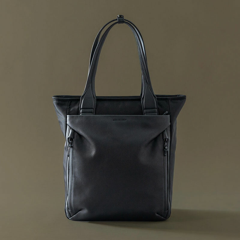 BROSKI AND SUPPLY ブロスキーアンドサプライ レザートートバッグ メンズ/レディース 革 防水 撥水 ビジネスバッグ 鞄 キャリーオンベルト En Noble -BLACK-｜京都印ＳＴＯＲＥ