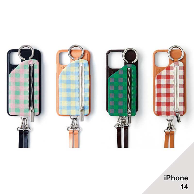 楽天市場】【iPhone14Pro 対応】ajew エジュー スマホケース iPhoneケース 携帯ケース 雑貨 AJEW CADENAS CHECK  LEATHER ZIPPHONE CASE -4.COLOR- : 京都印ＳＴＯＲＥ