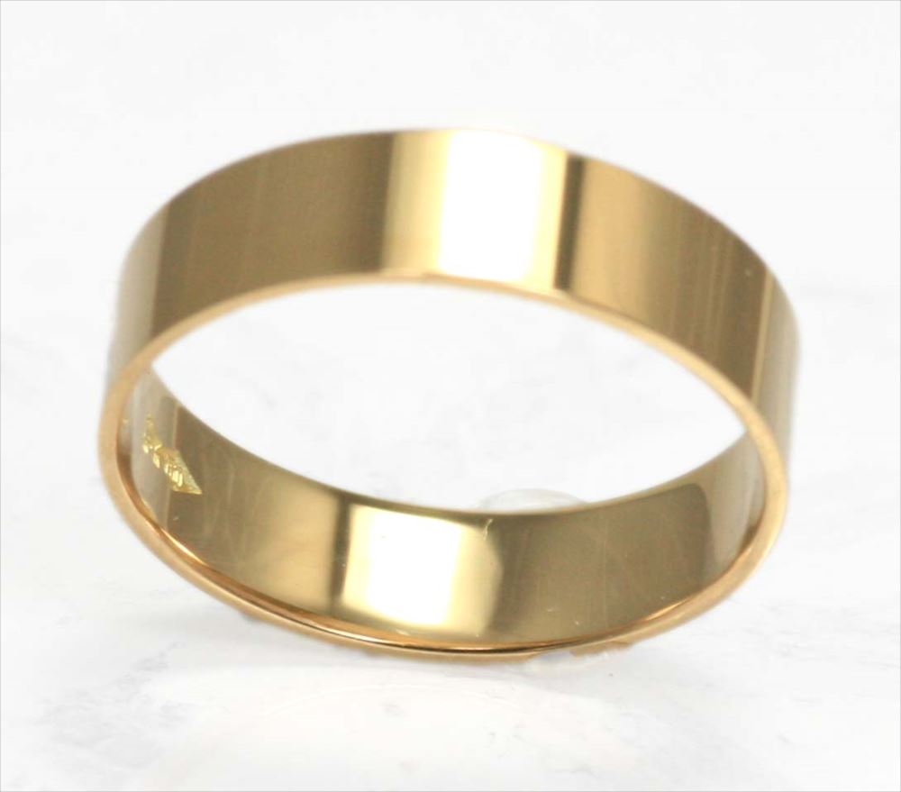 【楽天市場】18金 結婚指輪 平打ちリング 5mm ペア リング 18k マリッジリング Marriage ring ペアリング K18