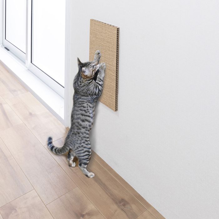 【楽天市場】猫 爪とぎ 麻 吸着壁に貼れる猫のつめとぎ 麻 爪とぎ 猫 麻 ネコグッズ 猫雑貨 シンプル サンコー KV-88:京問屋本舗楽天市場店