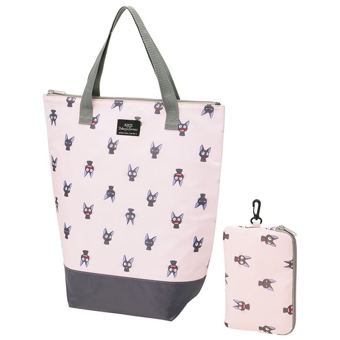 楽天市場 キャラクター トートバッグ ファスナー付き 保冷エコバッグ ジジ Kkcb1 魔女の宅急便 スタジオジブリ かばん 鞄 バック 保冷 マチあり ショッピングバッグ エコバッグ 縦長 かわいい 京問屋本舗楽天市場店