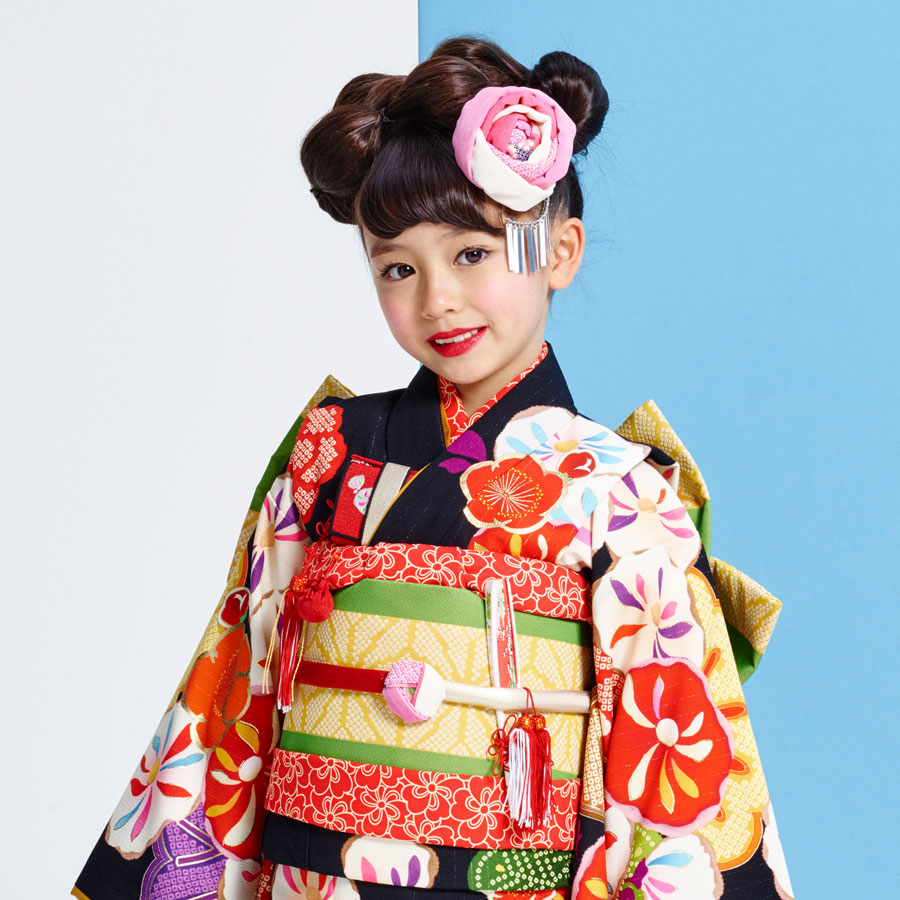 楽天市場 内田篤人 Japan Style ブランド 七五三 レンタル 四つ身 着物 フルセット 7歳 貸衣装 七歳 7才 子供 女児 和服 セット 古典 往復送料無料 古典 黒 京都きものレンタル