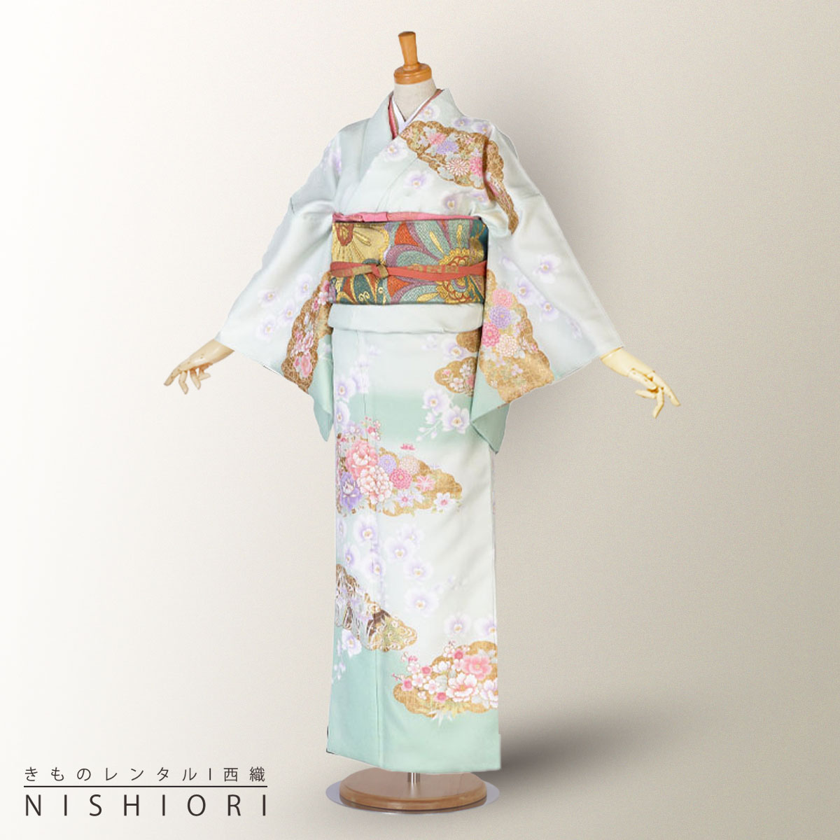 蘭 往復送料無料 蘭 和服 安心のフルセット訪問着 レンタル 花菖蒲 訪問着 花菖蒲 結婚式 桜 京都きものレンタル 着物 卒業式 お買い物マラソン ポイント5倍 七五三 牡丹 緑 お宮参り フルセット レンタル 貸衣装