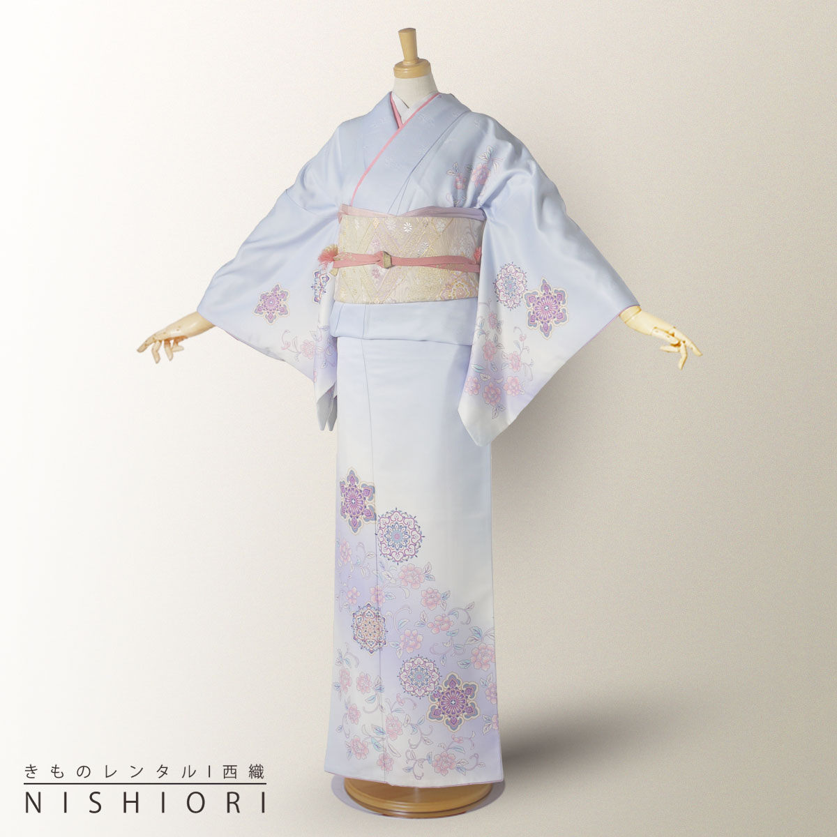 ミ*ナ様 卒入学式・お宮参り・慶事に ✿ 準礼装着物 ✿ 美品 正絹紋付訪問着フ b1ad0181-1.jpg