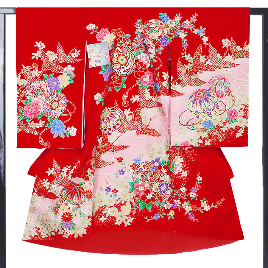 楽天市場】女児 産着 レンタル お宮参り 着物 帽子 よだれかけ