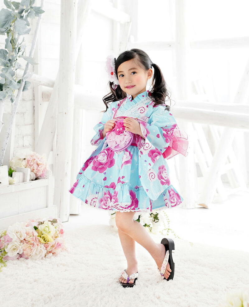 浴衣 子供 キッズ 女の子 浴衣ドレスセット 点セット 浴衣ドレス 天使の帯 浴衣セット 子供浴衣 ふわふわ ゆかた こども用 子ども こども ゆかた ゆかたドレス 100 110 ここでしか買えない当店オリジナルデザインの浴衣セットです Devils Bsp Fr