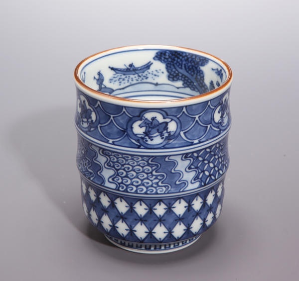 楽天市場】叶松谷作赤祥瑞馬絵一ヶ湯呑 【送料無料】【京焼】【清水焼